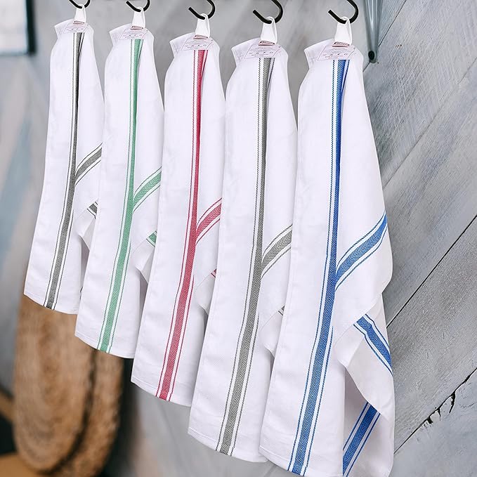 Utopia Towels Red Dish Towels 100% Ring Spun Cotton Highly Absorbent & Reusable