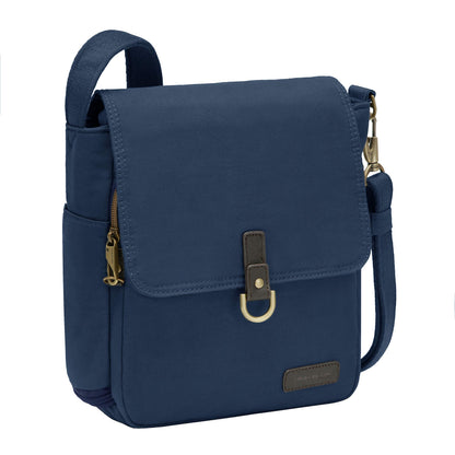 Travelon Unisex Adults Anti-theft Courier Tour Bag Tote, Navy, 11.5 X 11 X 3 US