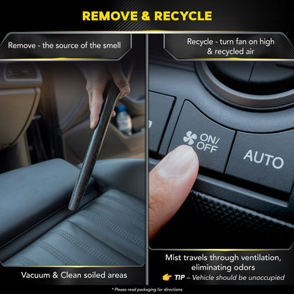 Meguiar's G16402 Whole Car Air Re-Fresher Odor Eliminator Mist, New Car Scent, 2 Fluid Ounces