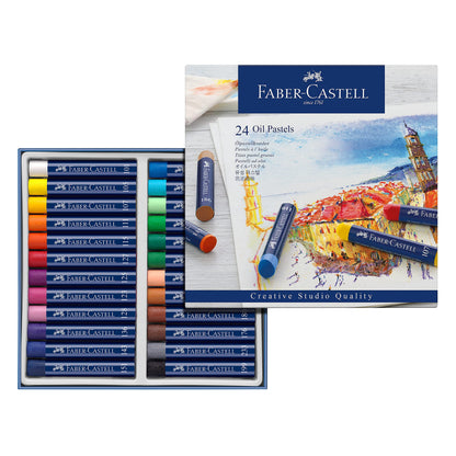 Faber-Castel FC127024 Creative Studio Oil Pastel Crayons (24 Pack), Assorted