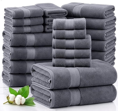 LANE LINEN 100% Cotton Bath Towels Set