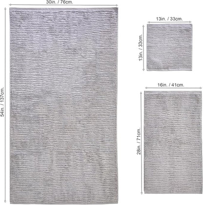 SKL Home CloudSoft 100% Cotton Luxury 6-Piece Towel Set, 600 GSM, Ultra Plush &
