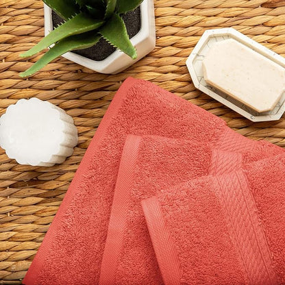 SUPERIOR Solid Egyptian Cotton Towel Set, Hand Towel 20” x 30”, Bath Towel 30”