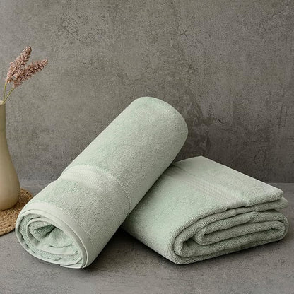 Fabdreams 100% Organic Cotton Bath Sheet Set of 2 700 GSM Oversized Towels