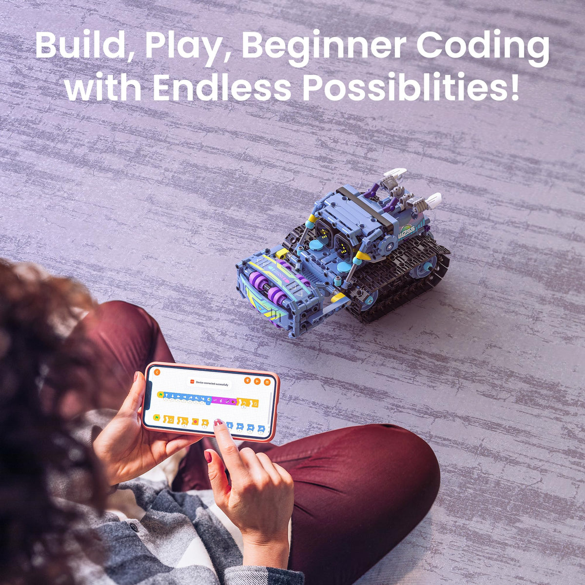 Sillbird Robot Building Kit with Remote Control STEM Gifts for Kids Boys Ages 8-12, Coding Robotic Technic Creative Toys for Birthday - Build 5in1 Model with 469 Pieces