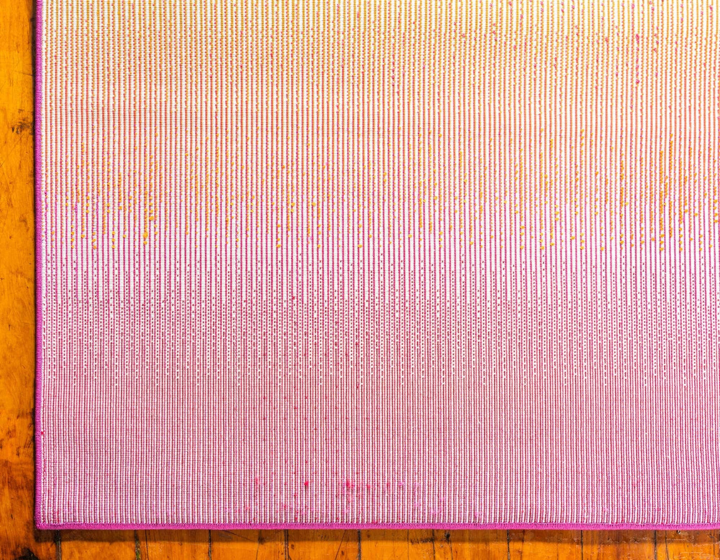 Unique Loom Estrella Collection Colorful, Gradient, Sunset, Abstract, Bright Colors Area Rug (5' 0 x 8' 0 Rectangular, Pink/Gold)