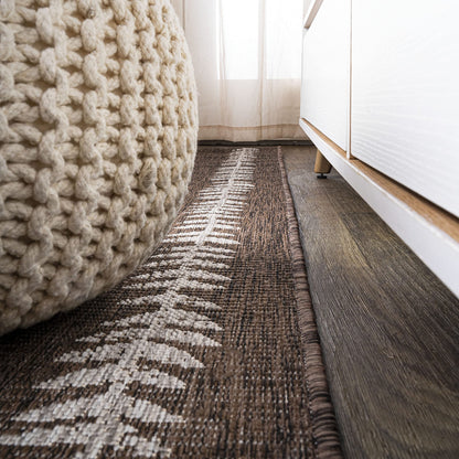 JONATHAN Y Tribal Diamond Trellis Indoor Outdoor Runner Rug 2X10 Brown/Beige, Derya for Backyard, Patio, Porch, Easy-Cleaning, High Traffic, Pet-Friendly, Non-Shedding (SMB129B-210)