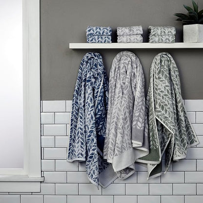 SKL Home Distressed Leaves 100% Turkish Cotton Premium 4-Piece Towel Set
