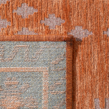 Revival Rugs Garland 7'x9' Washable Area Rug for Living Room Bedroom Dining Room - Oeko-TEX Certified, Peach