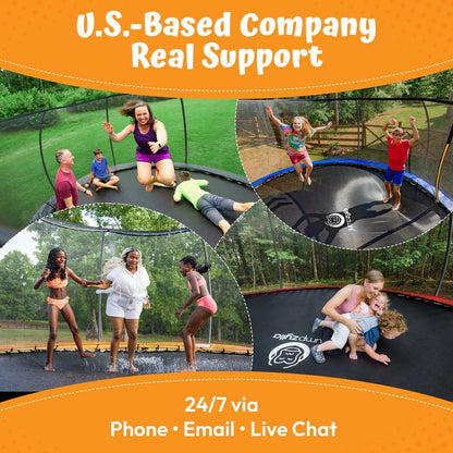JUMPZYLLA Trampoline Outdoor 8FT 10FT 12FT 14FT 15FT 16FT with Enclosure and Ladder, ASTM Approved Recreational Trampoline for Kids and Adults, Anti-Rust Coated Frame (Yellow, 10FT)