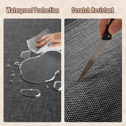 Wansimoo Office Chair Mat for Hardwood and Tile Floor, 36"x48" Floor Mat, Heavy Duty Computer Gaming Chair Mat, Anti-Slip, Non- Curve, Desk Chair Mat, Floor Protector for Home Office(Black)