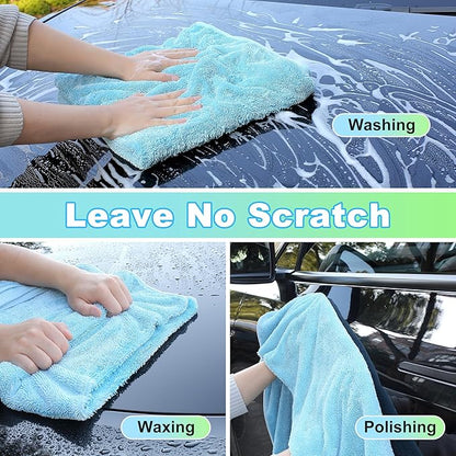 JOYMOOP Microfiber Towels for Cars, 35.4" x 23.6" Car Drying Towel, Quick