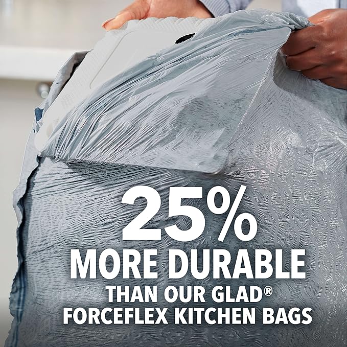 Glad Tall Kitchen Trash Bags 13 Gallon, Gain Original Garbage Bags, Odorshield