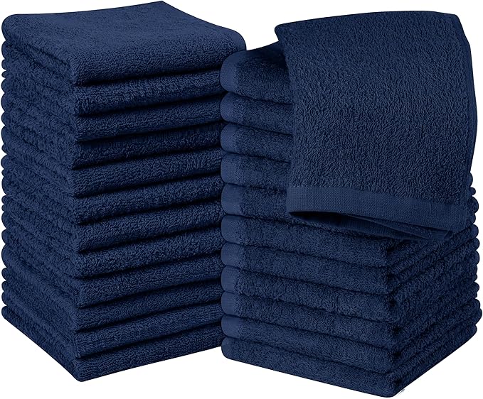 Utopia Towels 24 Pack Cotton Washcloths Set