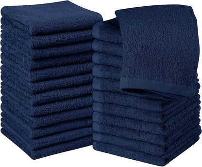 Utopia Towels 24 Pack Cotton Washcloths Set