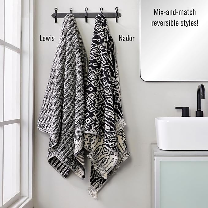 SKL Home Lewis 100% Cotton Premium Bath Towel, 600 GSM, Soft & Absorbent