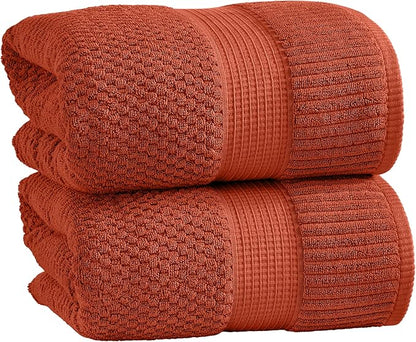 NY Loft 100% Cotton 2 Pack Bath Sheet Towel Set | Extra Large Oversize Bath
