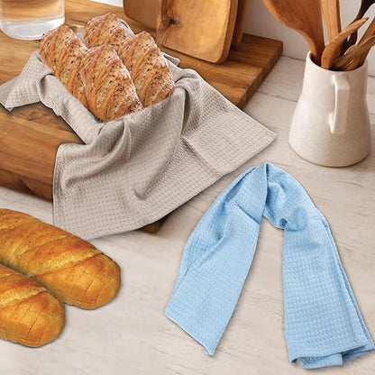 Urban Villa Kitchen Towels Waffle Dish Cloths Multi Color Set of 6 Over Sized