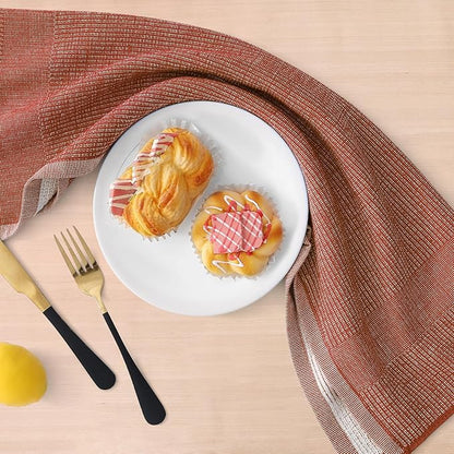 Homaxy Premium Kitchen Towels, Large Cotton Kitchen Hand Towels, Flat and Terry