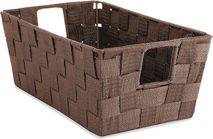 Whitmor Woven Strap Small Storage Tote - Espresso (6581-2712-ESPR)