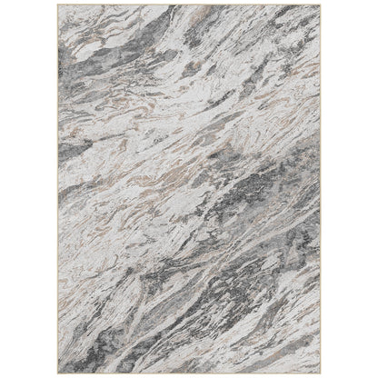 Micgeek Area Rugs for Living Room: 5X7 Abstract Washable Rug Modern Neutral Large Soft Stain Resistant Non-Slip for Bedroom Dining Room Indoor Home Office Carpet - Taupe