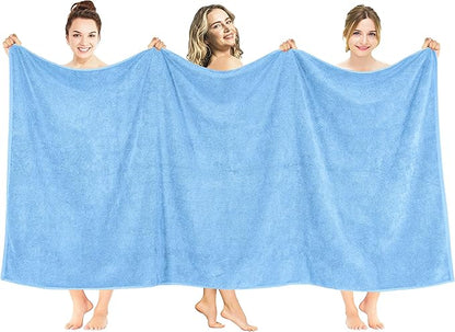 American Soft Linen 100% Cotton 600 GSM Turkish 40x80 Oversized Bath Towel Sheet