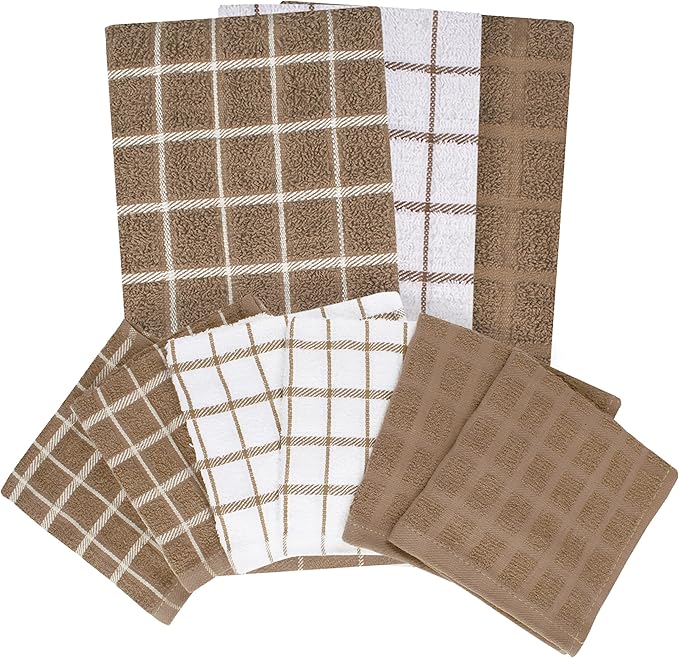 Ritz Premium 3-Pack Kitchen Towel & 6-Pack Dish Cloth Set