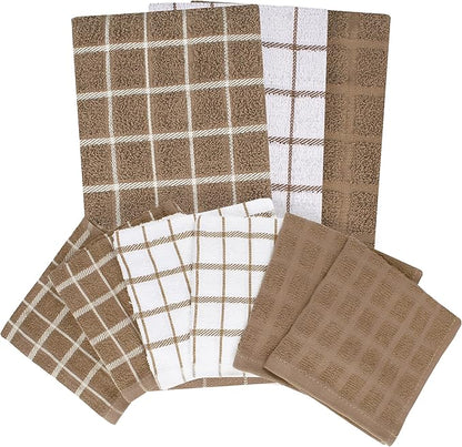 Ritz Premium 3-Pack Kitchen Towel & 6-Pack Dish Cloth Set