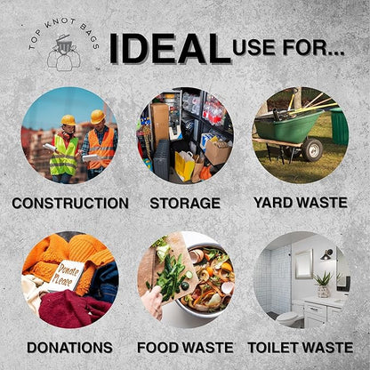 45 Gallon Garbage Trash Bag 40X46" 1.5 Mil Black 100 Count Can Liner Bulk 40
