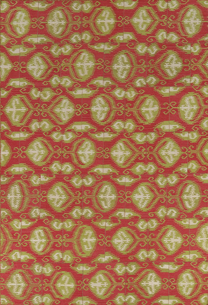 Rug Source Southwestern Style Collection 8x11 Kilim Area Rug, Flatweave/Hand-Woven Pink Geometric/All-Over Rug, Oriental Wool Carpet for Bedroom, Living Room, and Dining Room