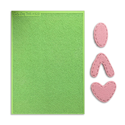 GOTO Clay Tools Sandpaper Texture Sheet for Polymer Clay | Rubber Texture Mat for Clay Earrings and Jewelry Making | Reusable Craft Tool TM-529