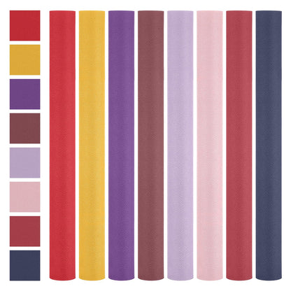 Newwiee 8 Pcs 9" x 24" Patch Twill Iron on Patches for Clothes Twill Machine Embroidery Patches Sew on Iron Clothing Fabric Repair Patch for Clothes Jacket Bags Sewing Decor
