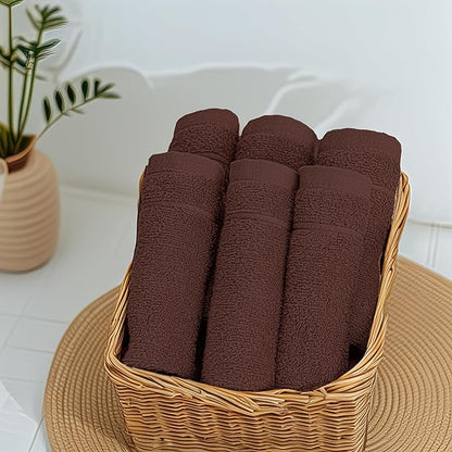 Tens Towels Pack of 12 Washcloths, 12 x 12 Inches, Lighter Weight, Quick to Dry
