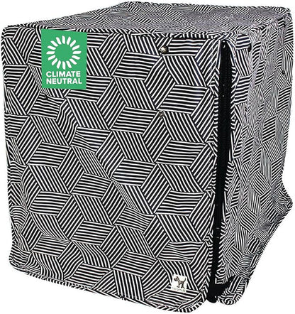 Molly Mutt Rough Gem Dog Crate Cover, 100% Cotton Canvas Cover with 2 Roll-Up Panels, Ideal for Dog or Cat Crate, Durable, Washable, and Free of Harmful Chemicals, 42" x 28" x 31"