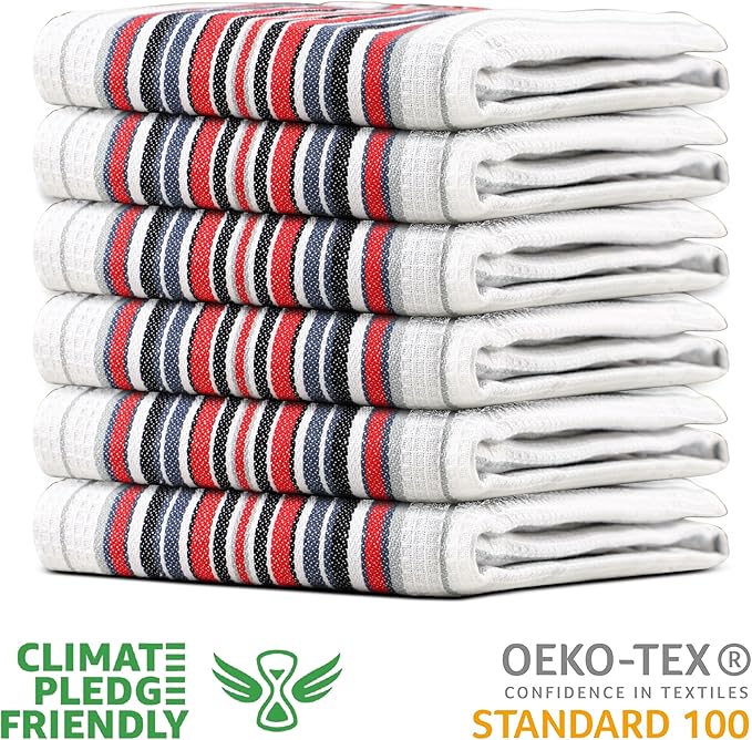 Urban Villa Kitchen Towels, Cotton Dish Towels, Mitered Corners, Ultra Soft