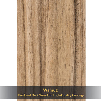 BeaverCraft Walnut Wood for Carving BW10 pcs Wooden Blocks for Whittling and Crafts - Wood Carving Blocks for Creative Projects