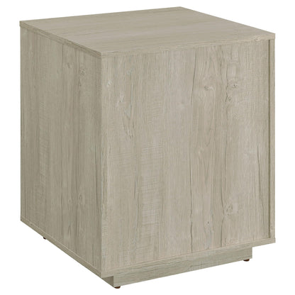 Coaster Home Furnishings - Loomis - Engineered Wood & Veneer - 3-Drawer Modern File Cabinet with Drawer Pulls and Euro Glides - Home Office - Whitewashed Gray - 805882