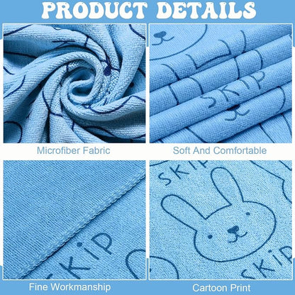 Peryiter 8 Pcs Dog Drying Towels Bulk 55'' x 28'' Pet Grooming Absorbent Microfiber Dog Bath Towels Quick Drying Puppy Bathing Towel for Small Medium Large Cats Pets Bathing Grooming(Blue)