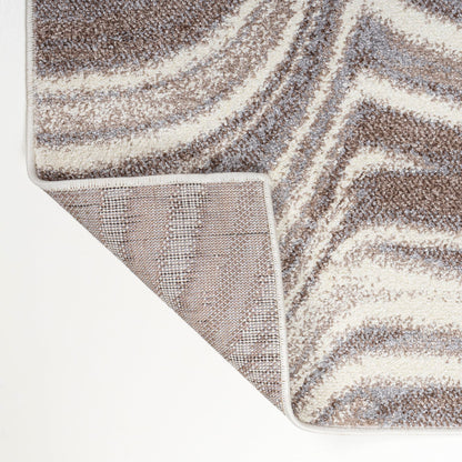 JONATHAN Y Eleni Abstract Marble Brown/Cream Indoor Area Rug 5x8, Contemporary,Glam,Casual,Transitional, Easy-Cleaning for Living Room,Bedroom,Kitchen,Pet Friendly,Non-Shedding (SEU301B-5)