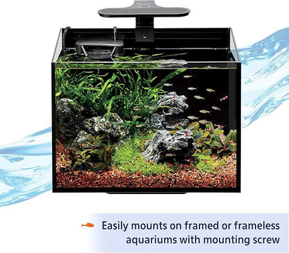 Aqueon Clip-On LED Aquarium Fish Tank Light for Planted Growing Plants for Up To 20 Gallon Aquariums