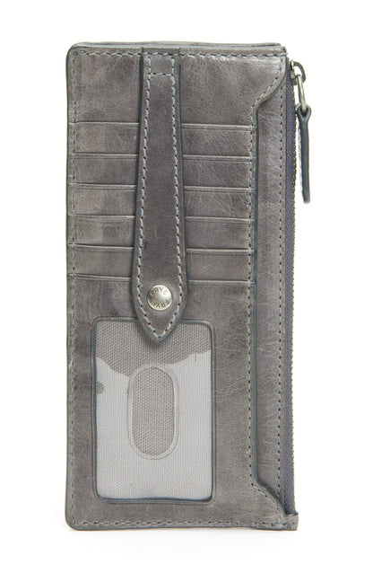 Frye Women's Melissa Snap Card Wallet, Stylish Design with Holder & Slots, Compact for Purse