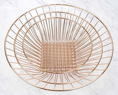 RSVP International Hanging Storage Collection 3-Tier Baskets, Copper Wire