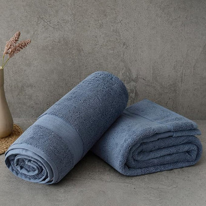 Fabdreams 100% Organic Cotton Bath Sheet Set of 2 700 GSM Oversized Towels