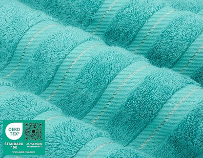 American Soft Linen Luxury 4 Piece Bath Towel Set, 600 GSM 100% Cotton Turkish
