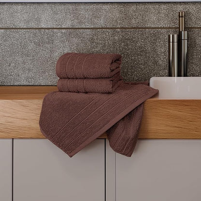 Tens Towels Pack of 6 Hand Towels, 100% Cotton, Lighter Weight, Quick to Dry