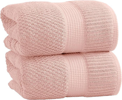 NY Loft 100% Cotton 2 Pack Bath Sheet Towel Set | Extra Large Oversize Bath