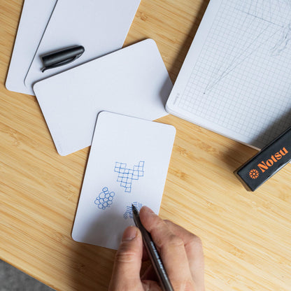 Notsu Dotted Index Cards 4x6 inch (Pack of 50) | Bullet Dot Grid Vertical Index Note Cards with Rounded Corners, Thick Paper Stock 350 gsm
