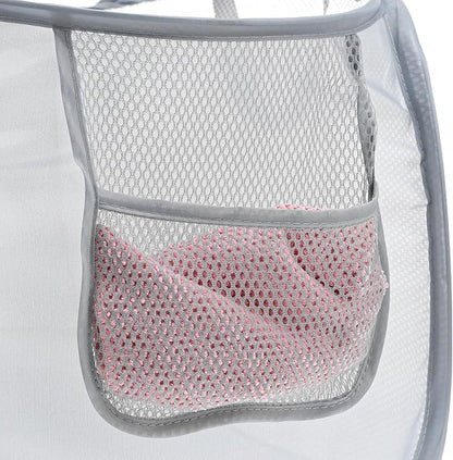 4 Pcs Foldable Pop Up Laundry Hampers, Mesh Laundry Basket