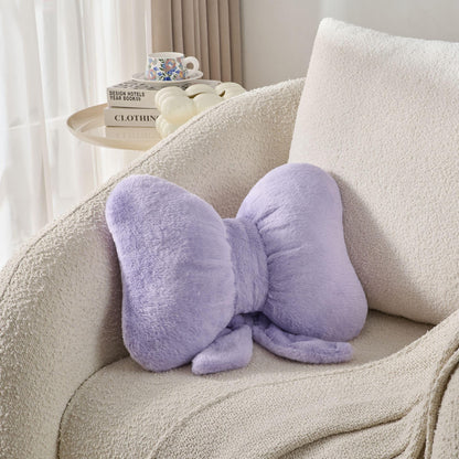 Bow Pillow Throw Pillows Butterfly Shaped Decorative Cute Pillows for Bed Sofa Cute Home Decor,Pink 10 * 8inch