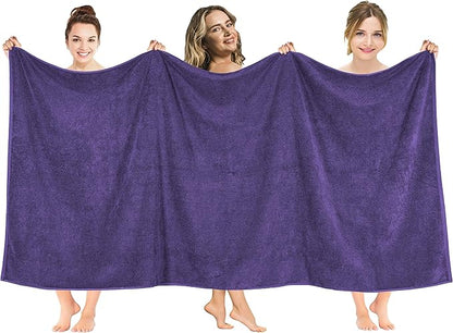 American Soft Linen 100% Cotton 600 GSM Turkish 40x80 Oversized Bath Towel Sheet